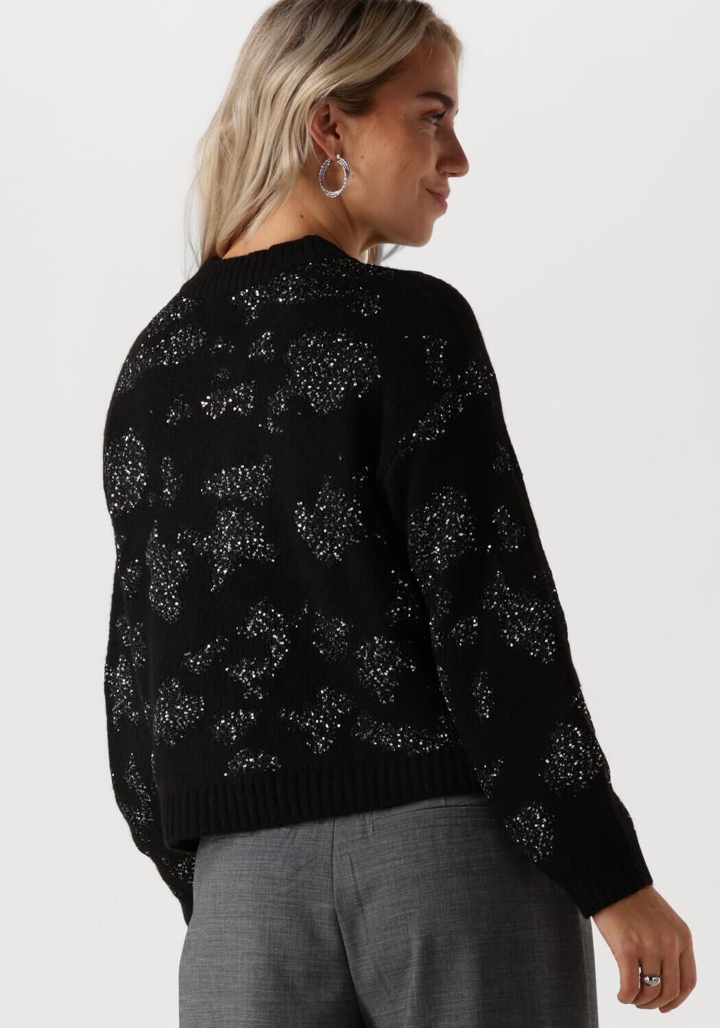 OBJECT Dames Truien & Vesten Objalora Knit Re L s Cardigan Zwart