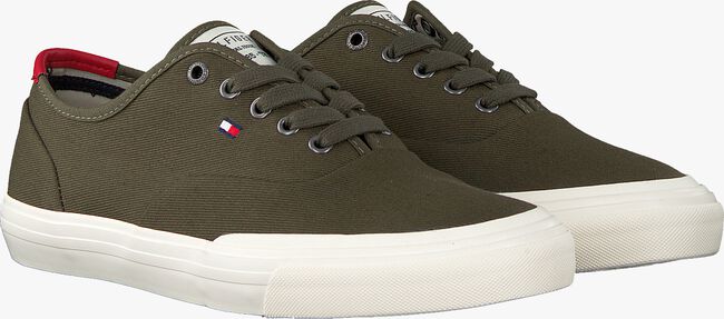 Groene TOMMY HILFIGER Lage sneakers CORE OXFORD TWILL - large