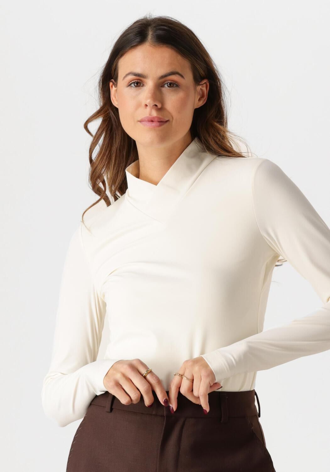 VANILIA Dames Tops & T-shirts Tricot Crosscol Beige