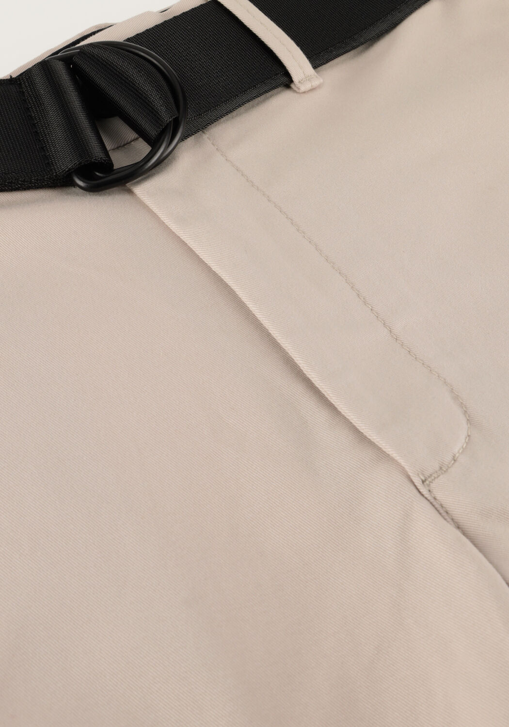 Beige CALVIN KLEIN Korte broek MODERN TWILL SLIM SHORT BELT - large