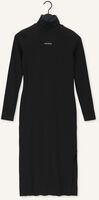Zwarte CALVIN KLEIN Midi jurk MICRO BRANDING ROLL NECK DRESS Zwarte CALVIN KLEIN Midi jurk MICRO BRANDING ROLL NECK DRESS - medium