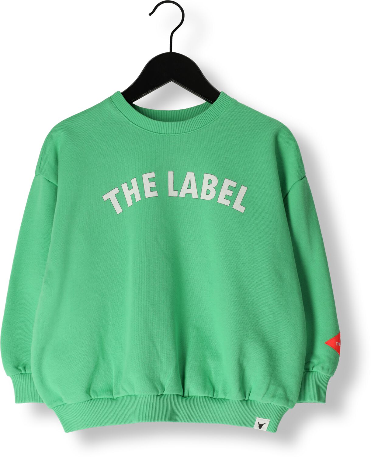 Alix the Label Alix Mini sweater met tekst kikkergroen Tekst 122 128