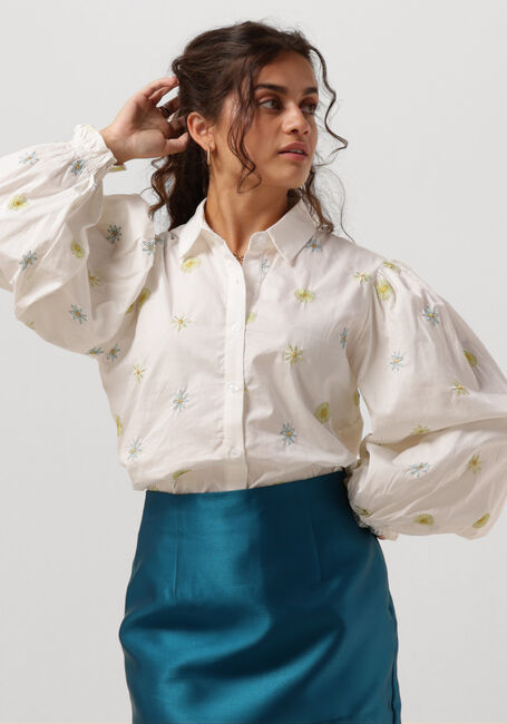 Lime YDENCE Blouses BLOUSE CINDY FLOWER - large
