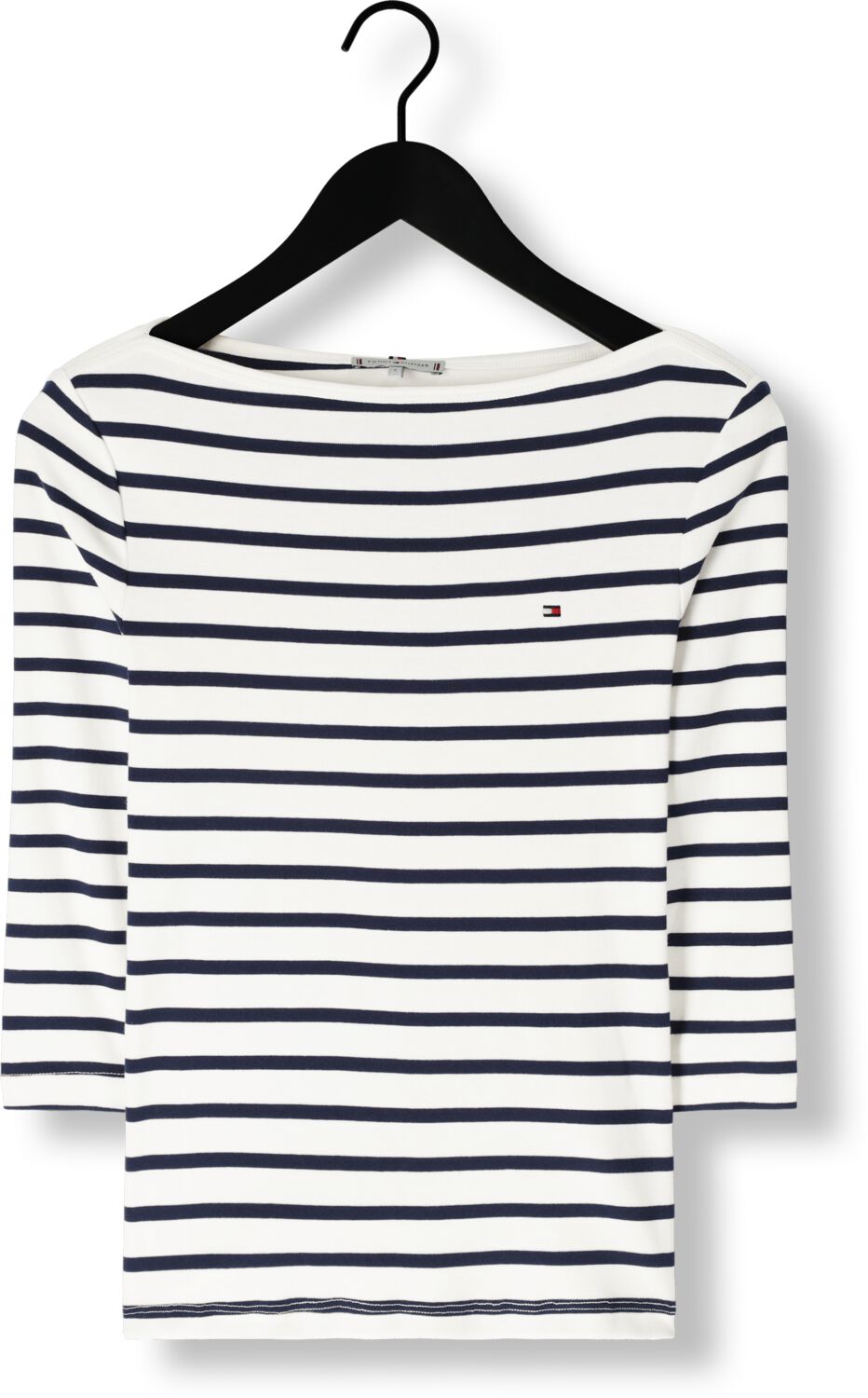 TOMMY HILFIGER Dames Tops & T-shirts Slim Cody Boat-nk 3 4slv Wit