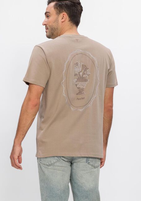 Beige PURE PATH T-shirt EMBROIDERED VASE T-SHIRT - large