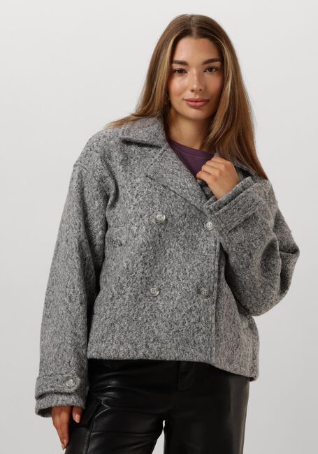 Grijze NEO NOIR Mantel SANDRA SOFT JACKET - large