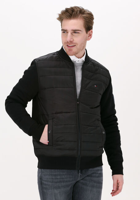 Zwarte TOMMY HILFIGER Jack MIX MEDIA ZIP THROUGH JACKET - large