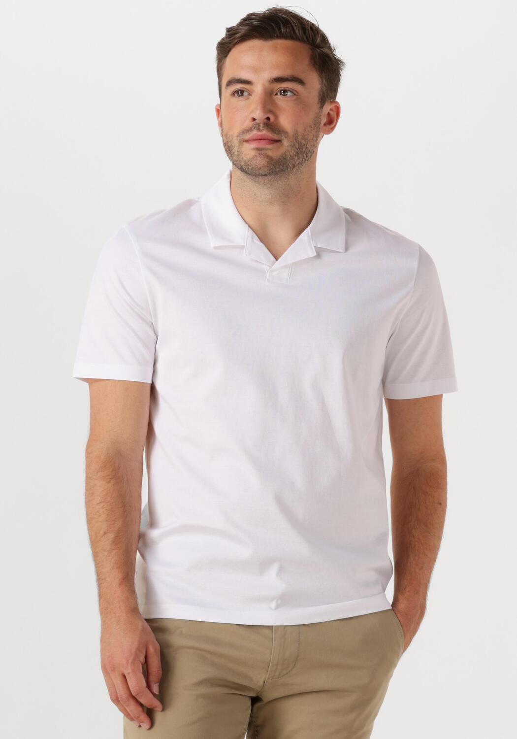 HUGO Heren Polo's & T-shirts Dimerspolo 10271881 Wit