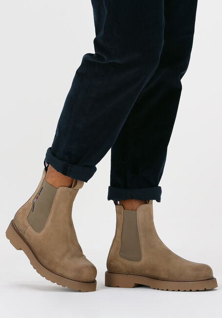 Beige TOMMY JEANS Chelsea boots SUEDE CHELSEA - large