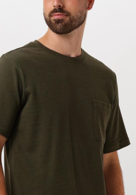 Donkergroene ANERKJENDT T-shirt AKKIKKI S/S STRUCTURE TEE - large