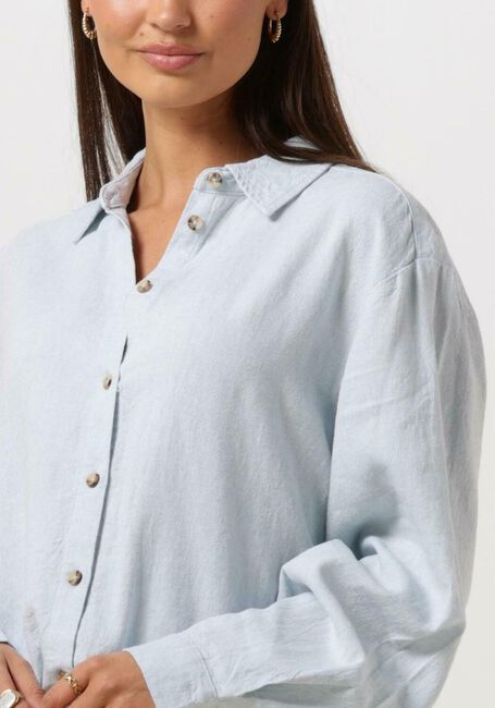 Lichtblauwe MSCH COPENHAGEN Blouse MSCHKARIMA GINIA SHIRT - large