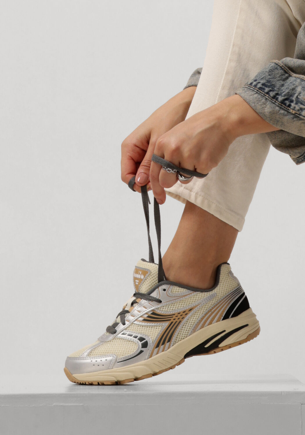 beige diadora lage sneakers sao ko 280 wn