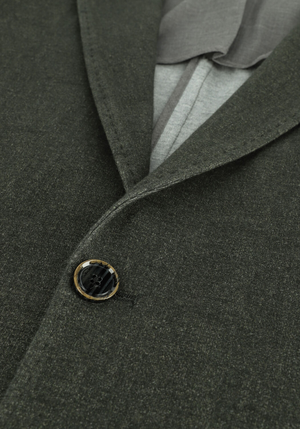 Donkergroene PROFUOMO Colberts JACKET KNITTED HO - large