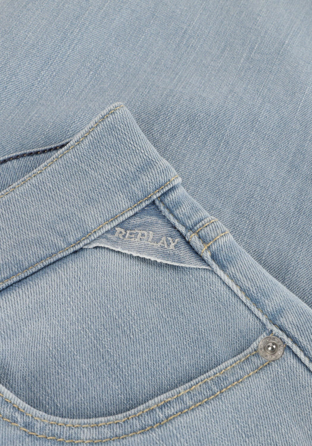 Lichtblauwe REPLAY Straight leg jeans MAIJKE STRAIGHT PANTS - large