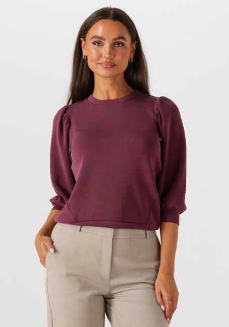 Bordeaux SELECTED FEMME T-shirt SLFTENNY 3/4 SWEAT TOP - large