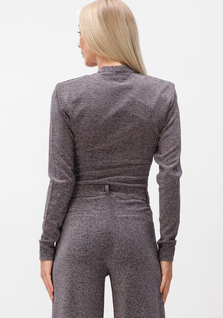 Grijze DANTE6 Top HEALEY LUREX BODY TOP - large