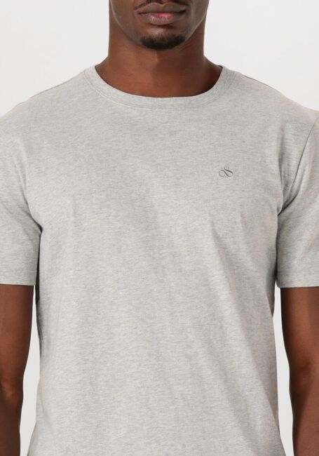 Grijze SCOTCH & SODA T-shirt LOGO T-SHIRT - large