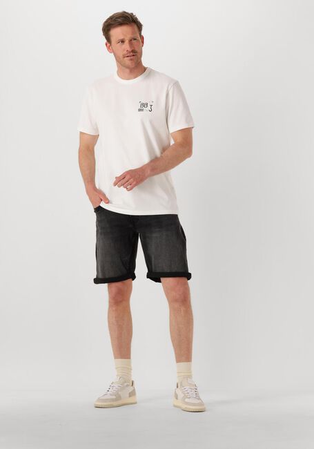 Zwarte PURE PATH Shorts THE MILES SLIM FIT DENIM SHORTS - large