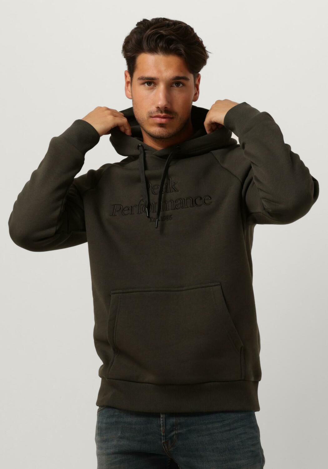 Peak Performance Heren Original Hood Sweater Olijf Brown Heren
