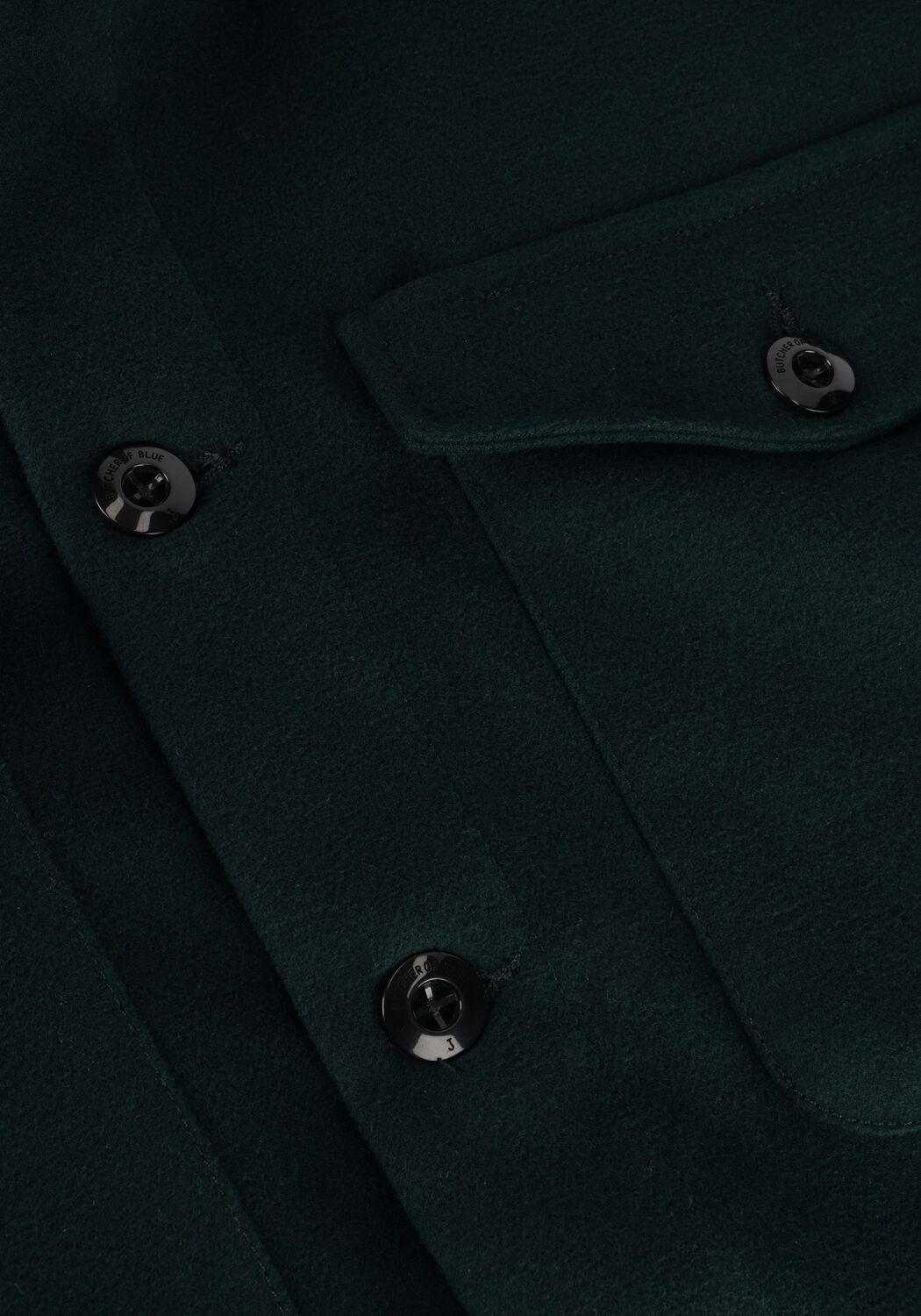 Groene BUTCHER OF BLUE Overshirt SATURN MK. 3 ARMY WOOL OVERSHIRT - large