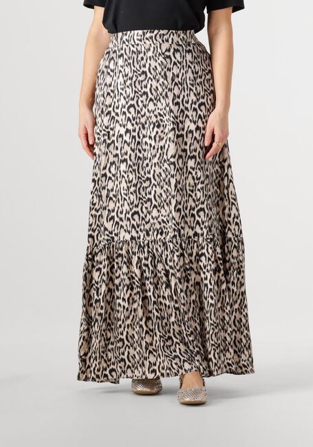 Beige JANSEN AMSTERDAM Midirok RINA ROK WA 689 LONG RUFFLE AT BOTTOM - large