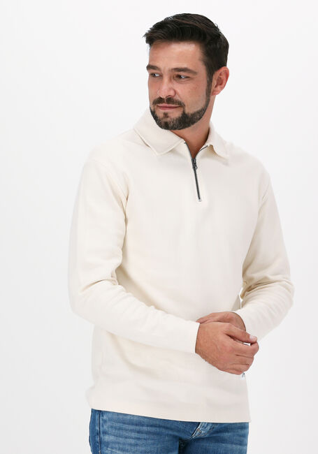 Gebroken wit SELECTED HOMME Sweater SLHRELAXLEXTER LS POLO W - large