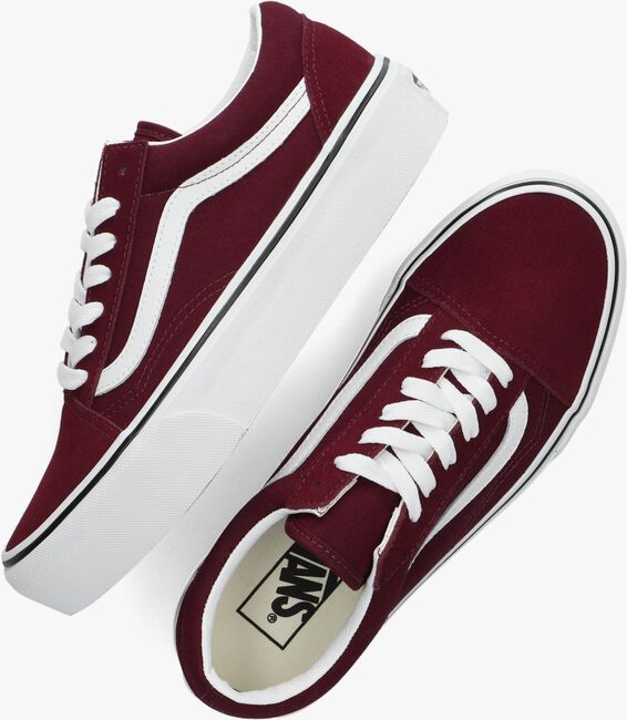 Vans bordeaux rood platform Outlet