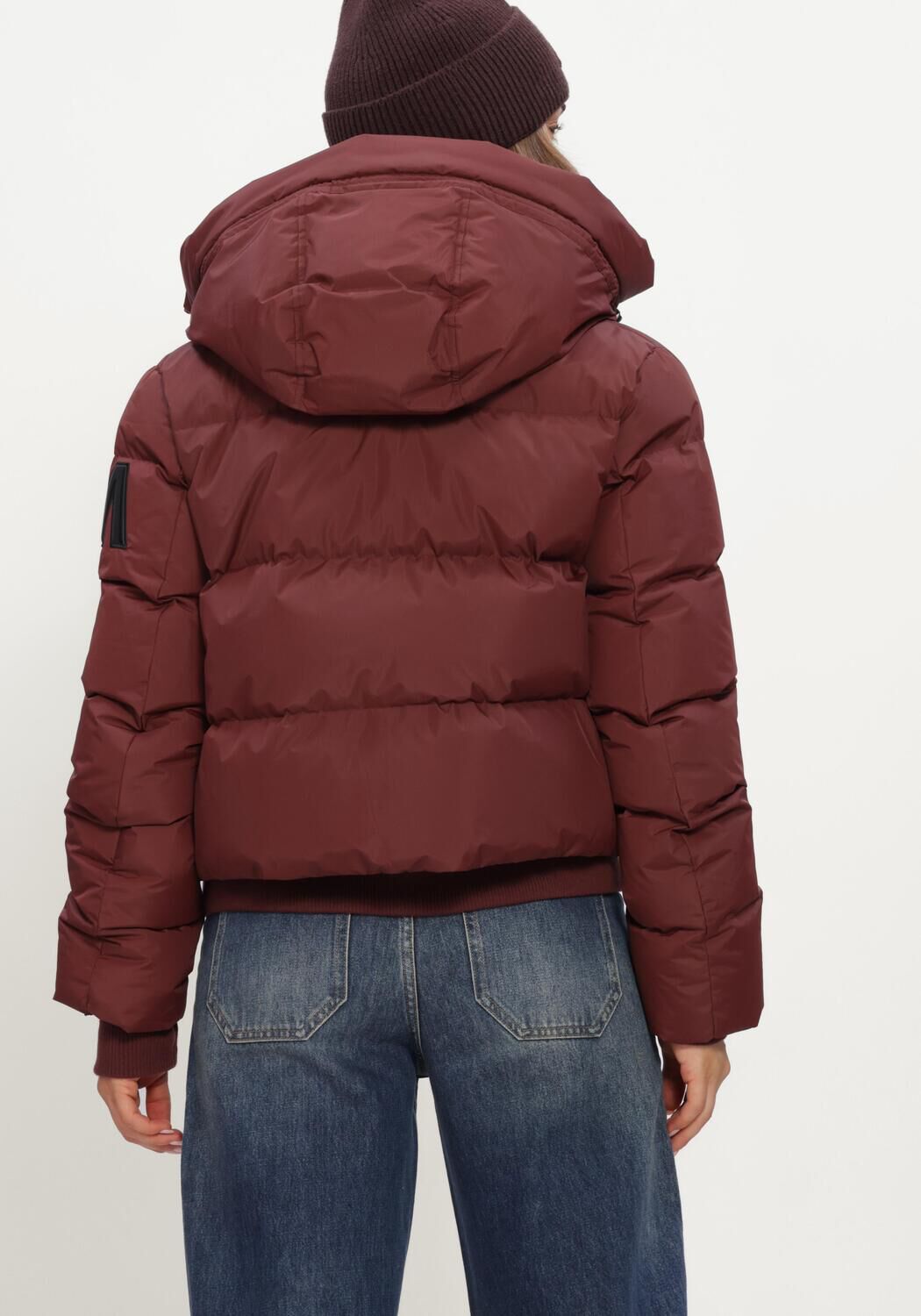 Bordeaux MOSCOW Gewatteerde jas 22A-08-FUSSY - large
