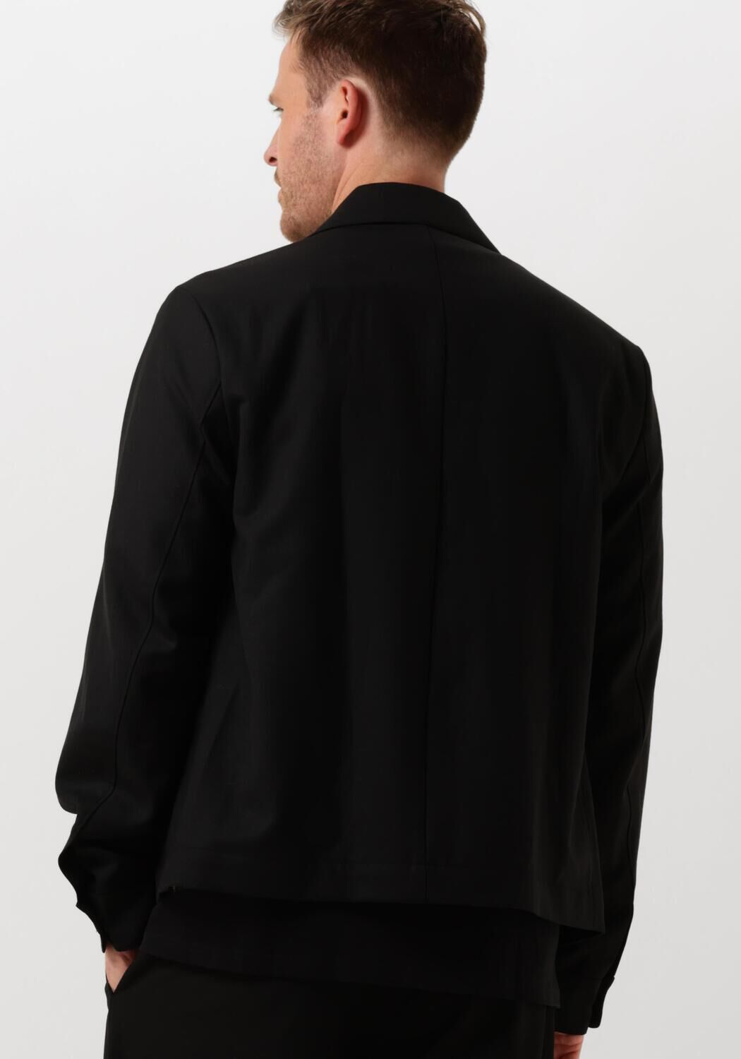 SELECTED HOMME Heren Overshirts Slh-kent Wool Hybrid Blz Zwart