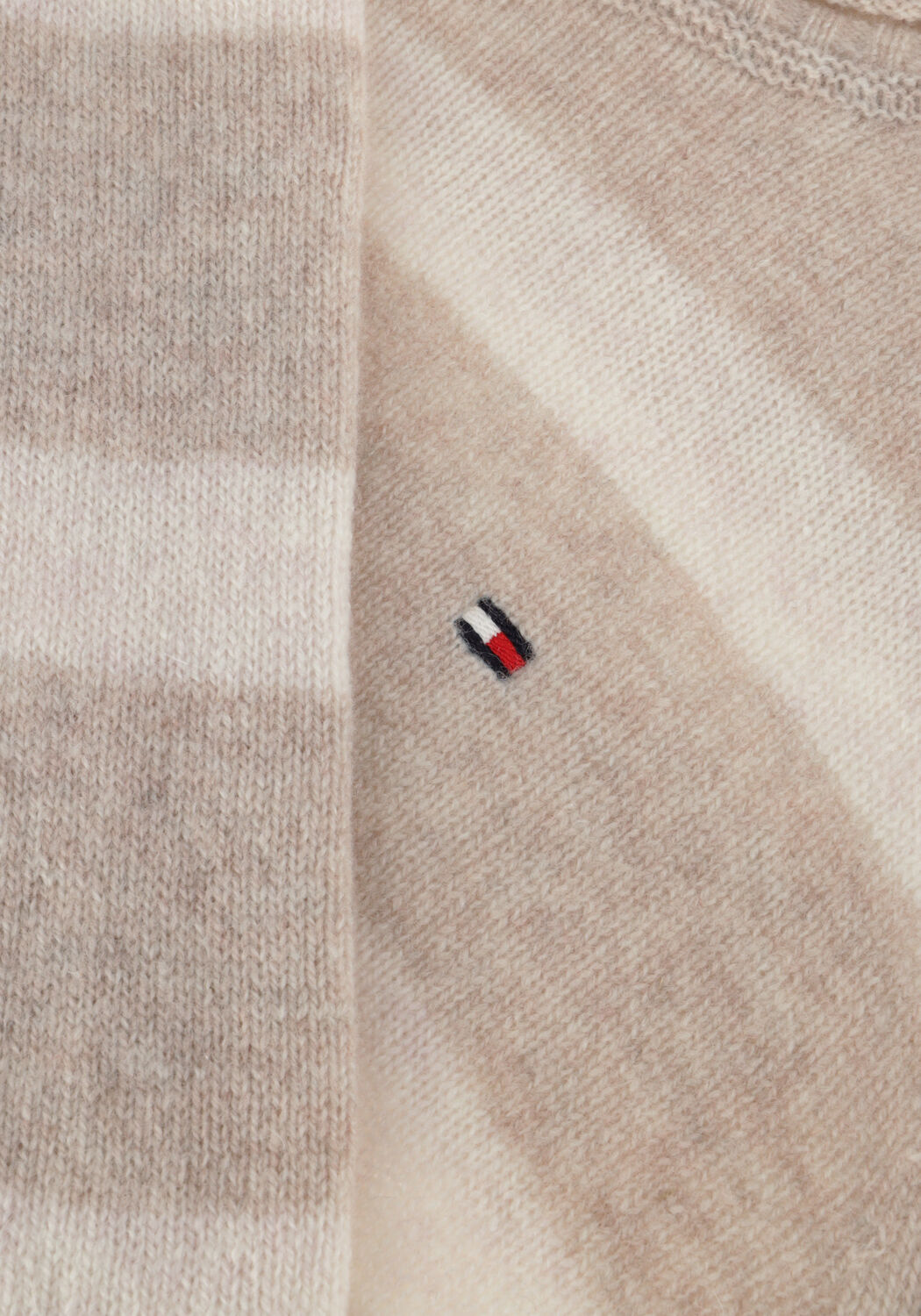 Beige TOMMY HILFIGER Trui SOFT WOOL C-NK SWEATER - large