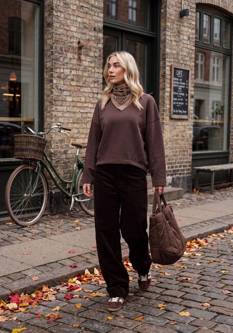 Bruine MSCH COPENHAGEN Sweater MSCHMARLETTA SWEATSHIRT - large