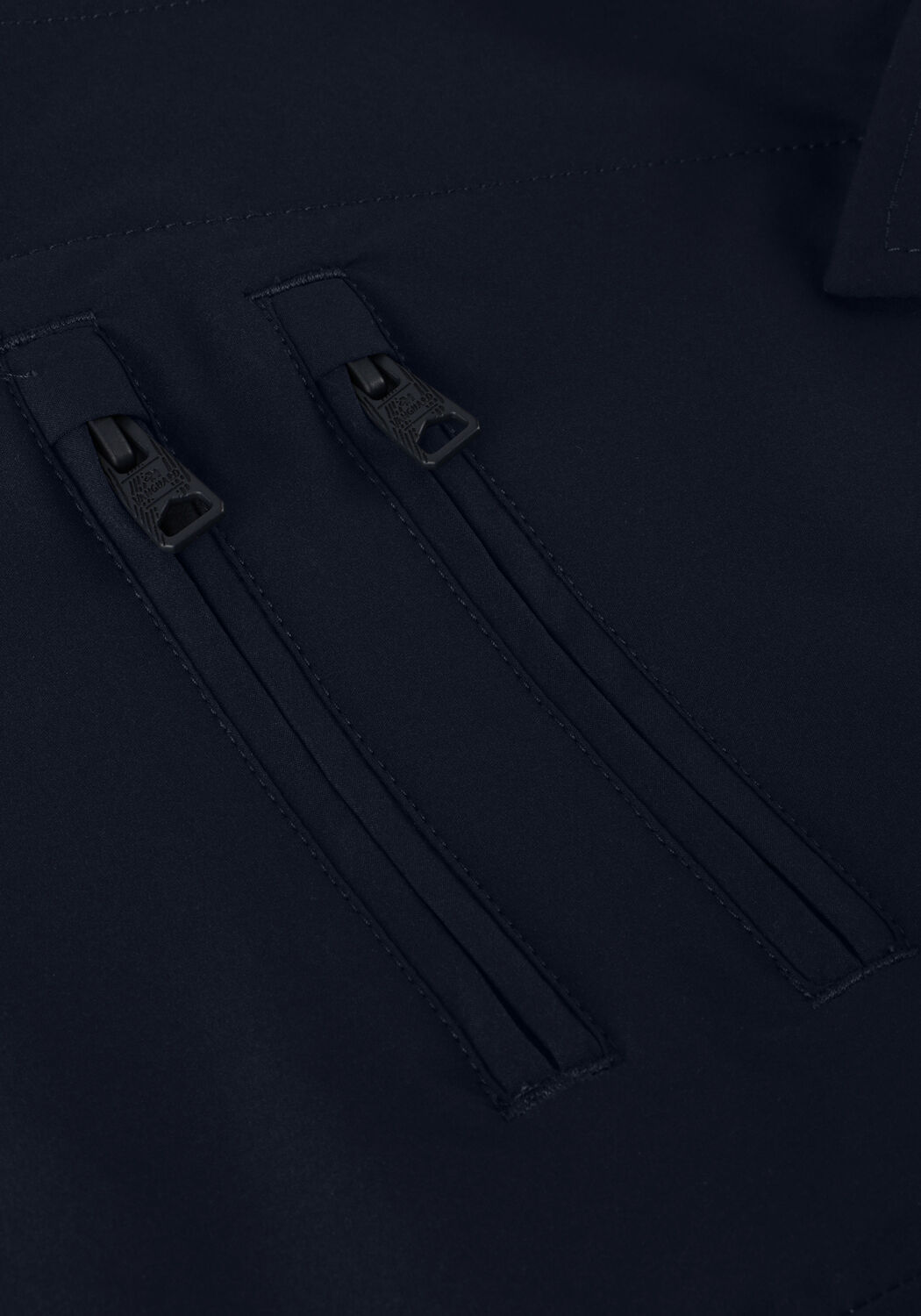 Blauwe VANGUARD Mantel LONG JACKET POLY SOFT TOUCH V-COAT - large