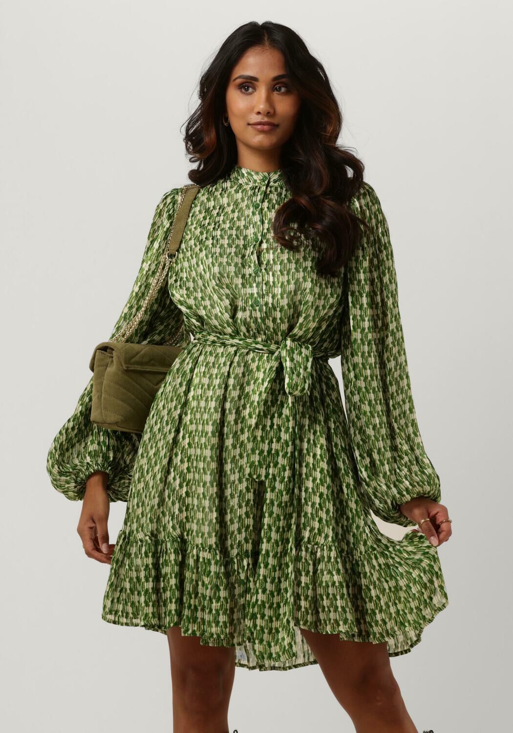 groene notre v mini jurk nv blair mini dress