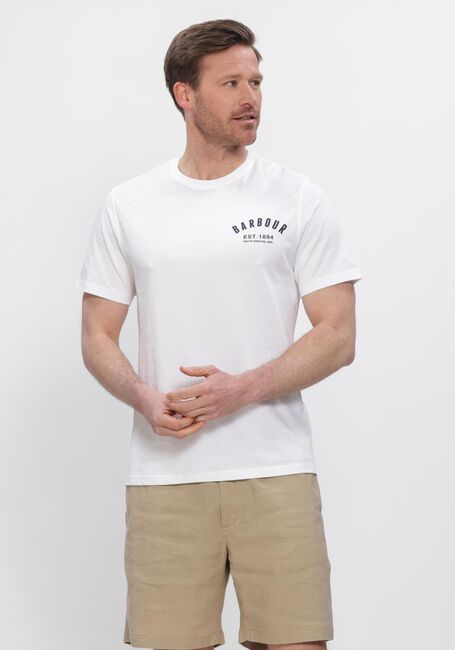 Witte BARBOUR T-shirt PREPPY T-SHIRT - large