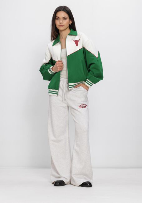 Groene ALIX THE LABEL Jack LADIES WOVEN COLOURBLOCKING BOMBER - large