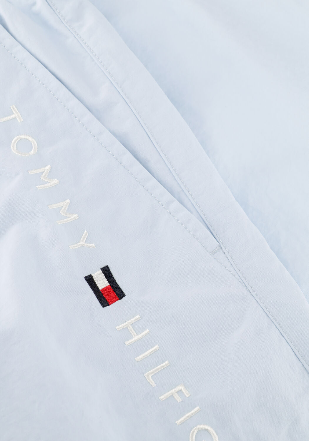 Lichtblauwe TOMMY HILFIGER UNDERWEAR Zwembroeken MEDIUM DRAWSTRING ZIP POCKET - large