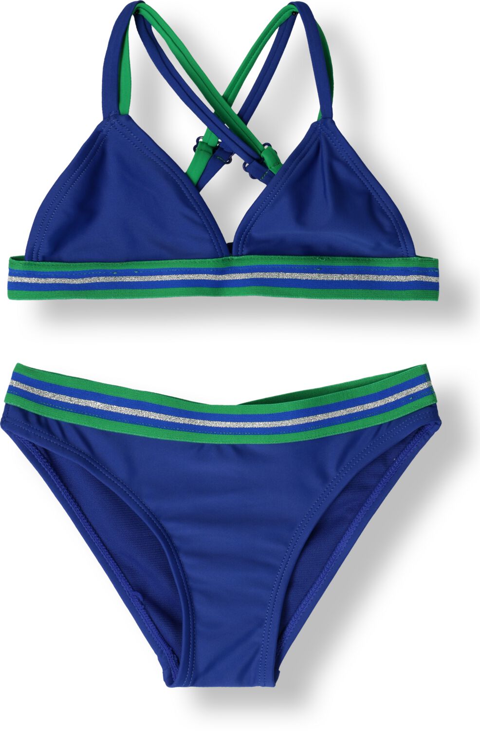 Shiwi triangel bikini Luna blauw groen Meisjes Polyester Meerkleurig 122 128