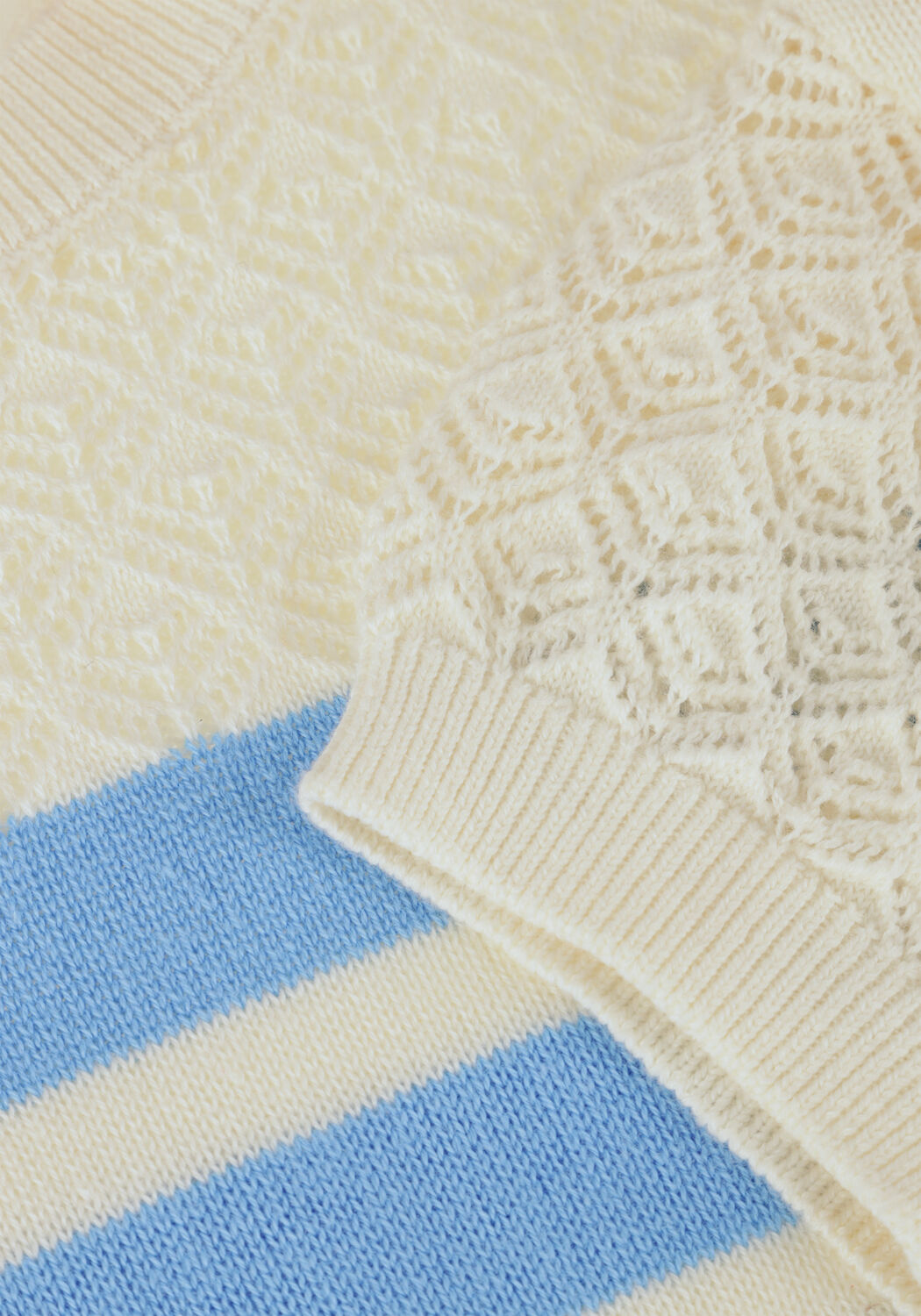 Blauwe NONO Trui KEYA KNITTED SWEATER - large