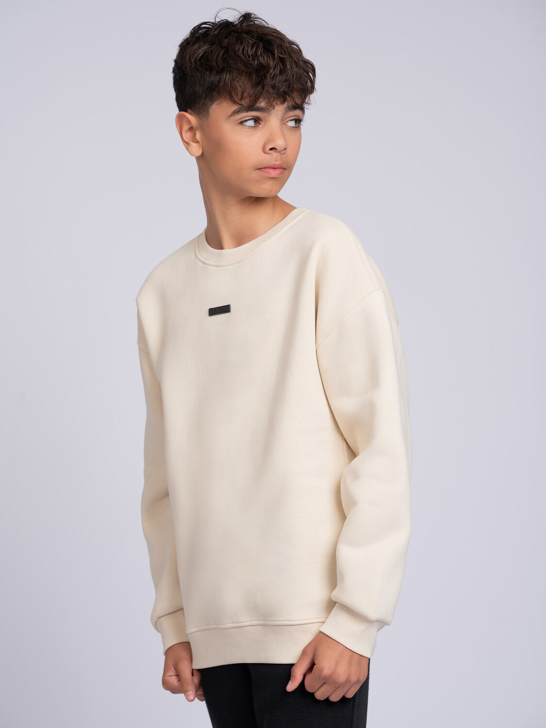 NIK & NIK Jongens Truien & Vesten Bloom Oversized Sweatshirt Ecru
