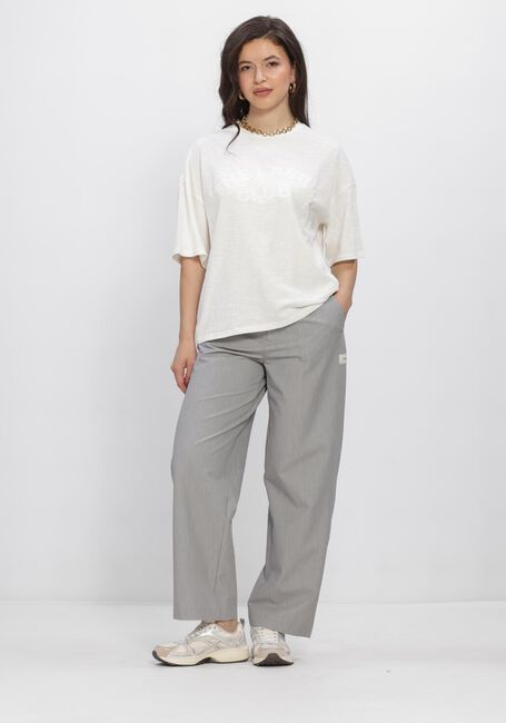 Witte ALIX THE LABEL Tops & T-shirts KNITTED SLUB T SHIRT - large