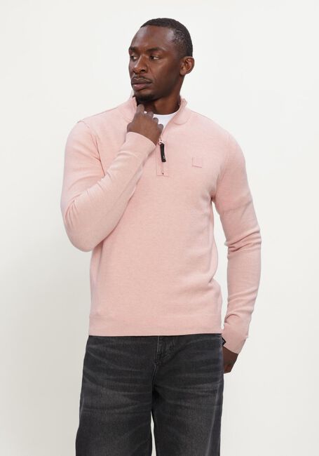 Roze BUTCHER OF BLUE Trui CLIFDEN HALFZIP - large