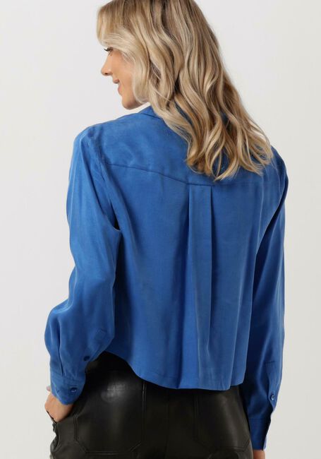 Blauwe VANILIA Blouses SHORT CUT SHIRT - large