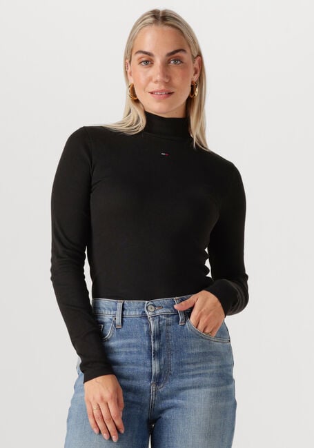 Zwarte TOMMY JEANS Coltrui TJW ESSENTIAL MOCK NECK - large