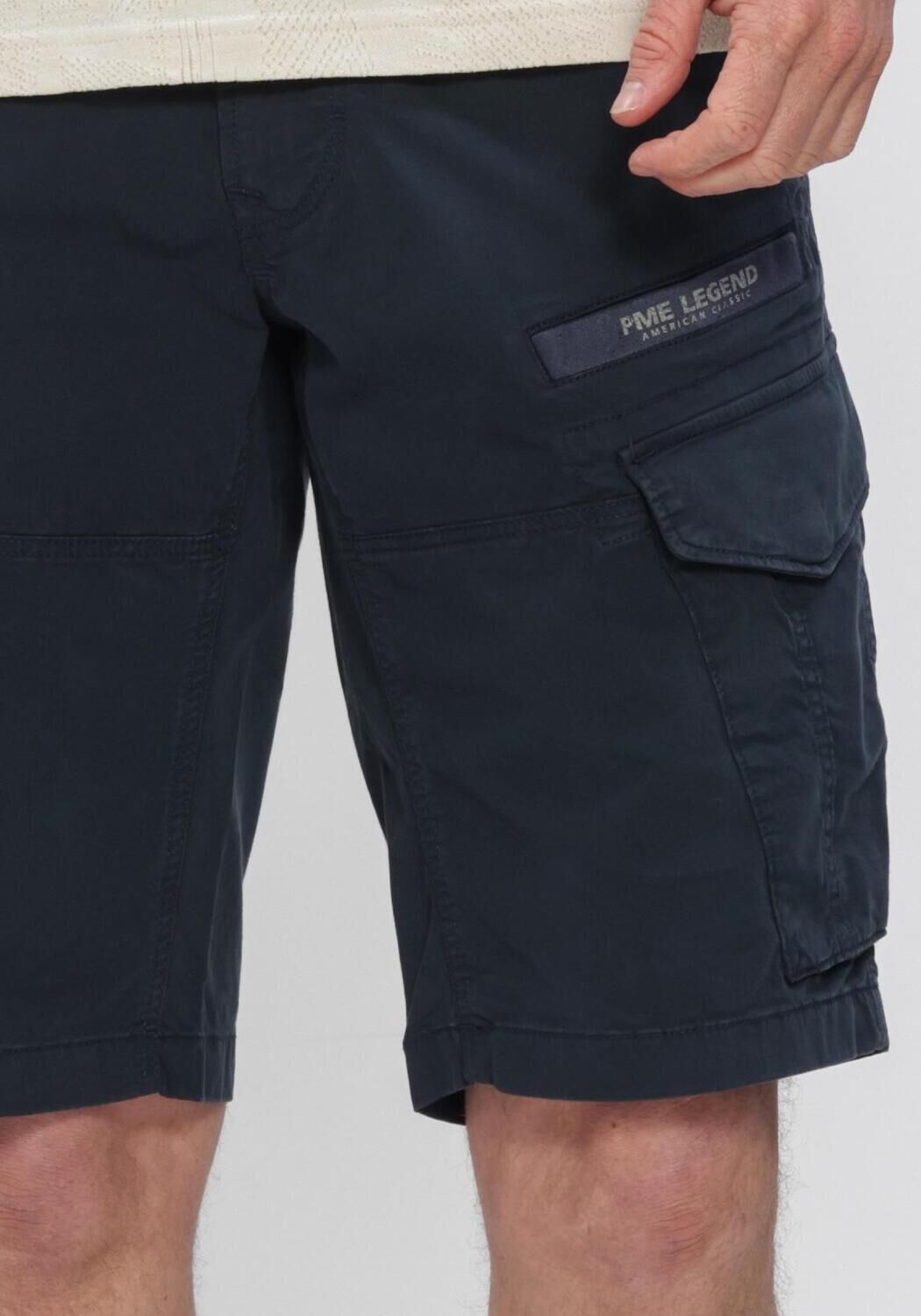 Donkerblauwe PME LEGEND Korte broek NORDROP CARGO SHORTS STRETCH TWILL - large