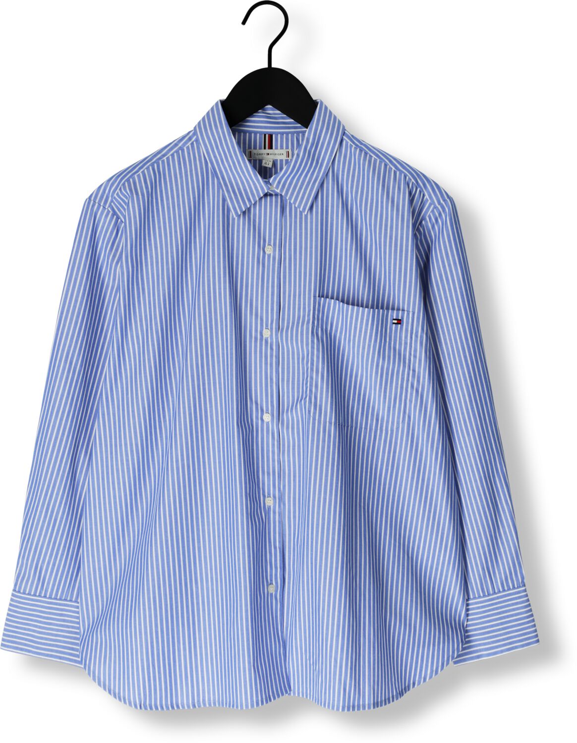 TOMMY HILFIGER Dames Blouses Ess Poplin Easy Fit Shirt Blauw