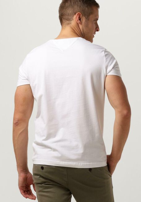 Witte TOMMY HILFIGER T-shirt CORE STRETCH SLIM C-NECK - large
