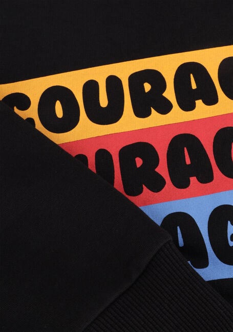 Zwarte CARLIJNQ Sweater COURAGE-SWEATER WITH PRINT - large