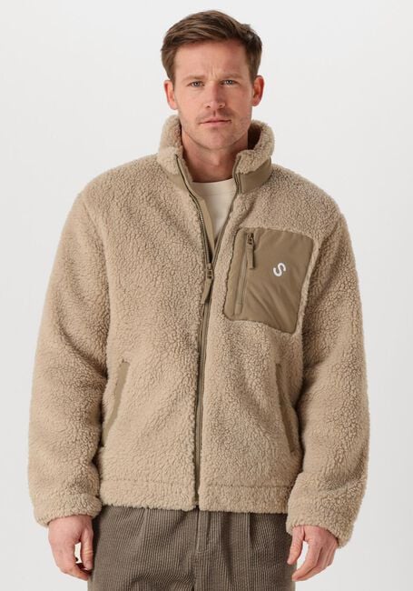 Beige STRØM Clothing Teddy jas Sherpa - large