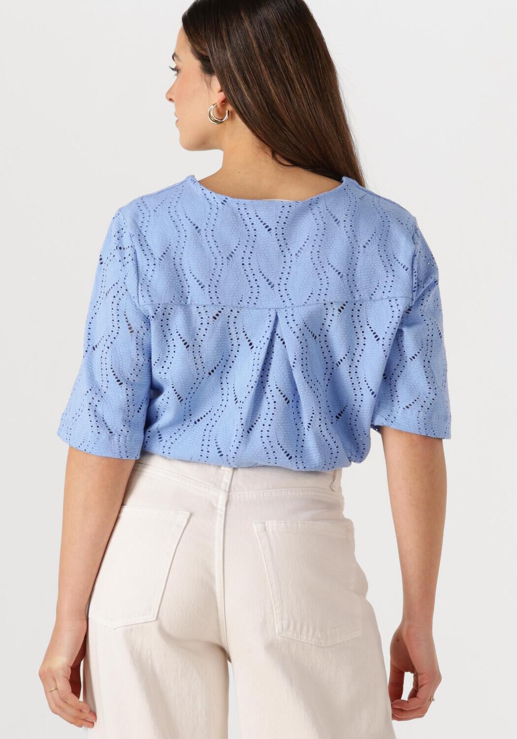 OBJECT Dames Tops & T-shirts Objava 2 4 Lo O-neck Top Lichtblauw
