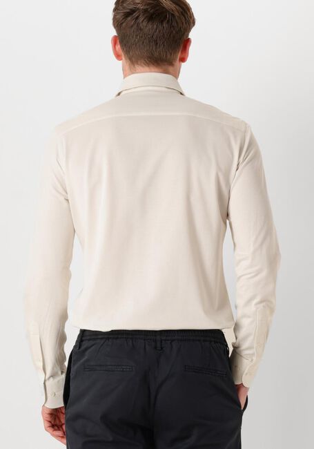 Ecru PROFUOMO Klassiek overhemd SHIRT X-CUTAWAY JAPANESE KNITTED - large